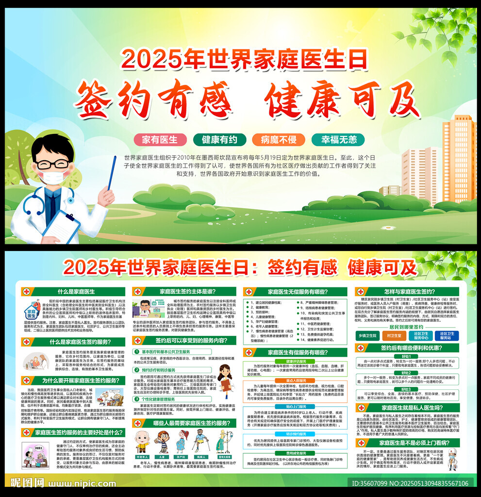 2025年世界家庭医生日展板