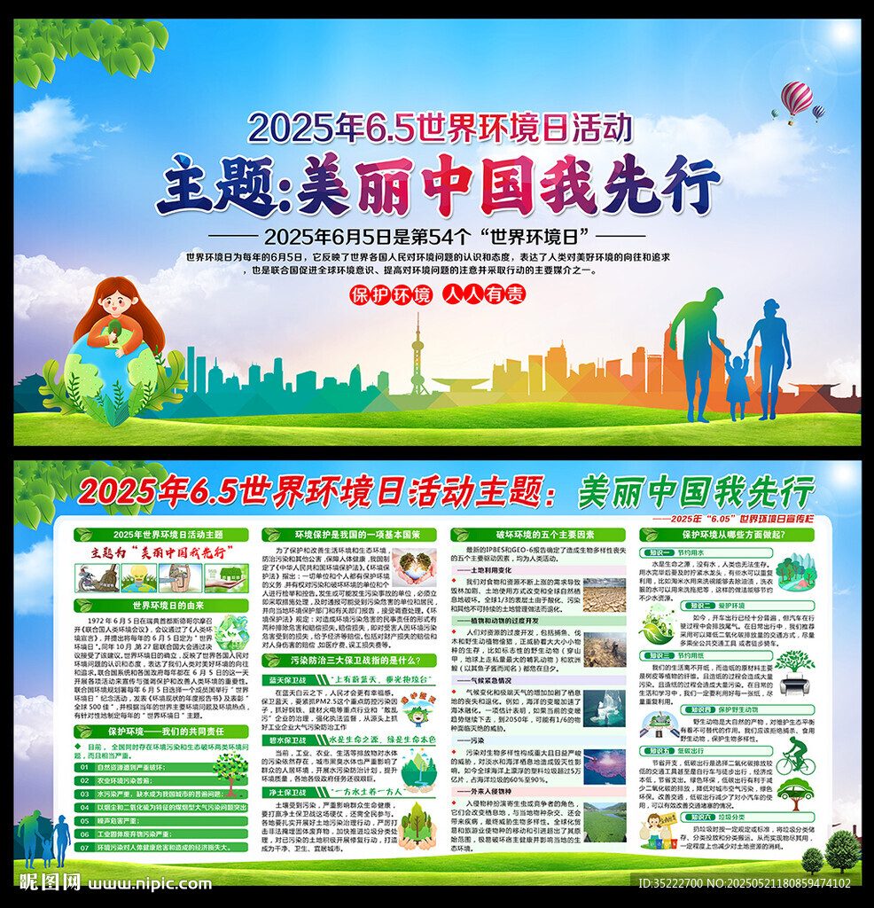 2025年65世界环境日展板