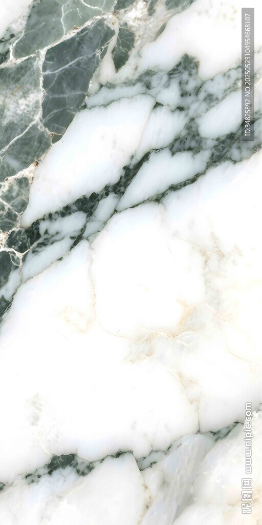 白绿色大理石纹理特写