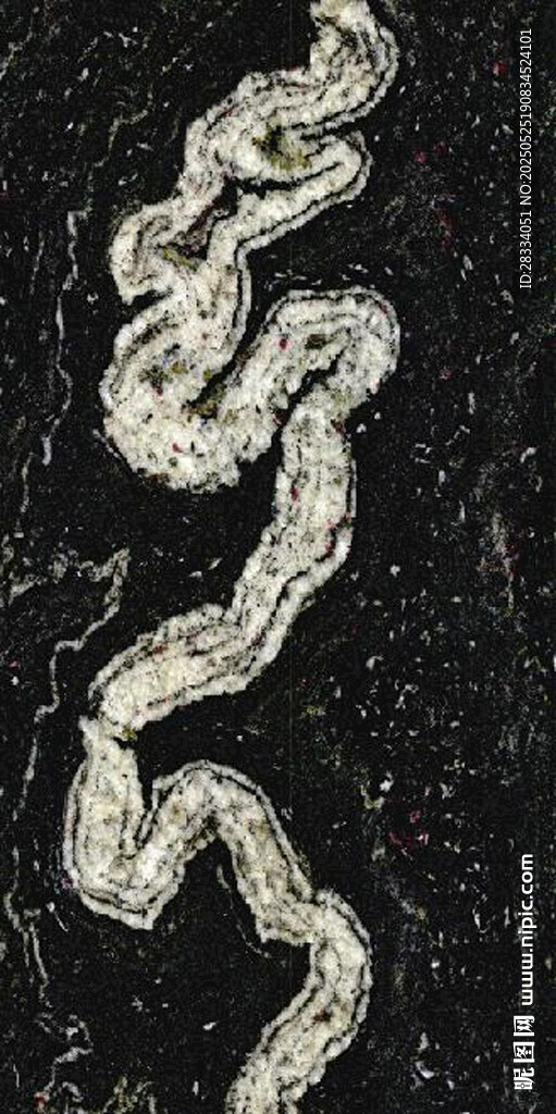 蜿蜒银蛇纹理大理石