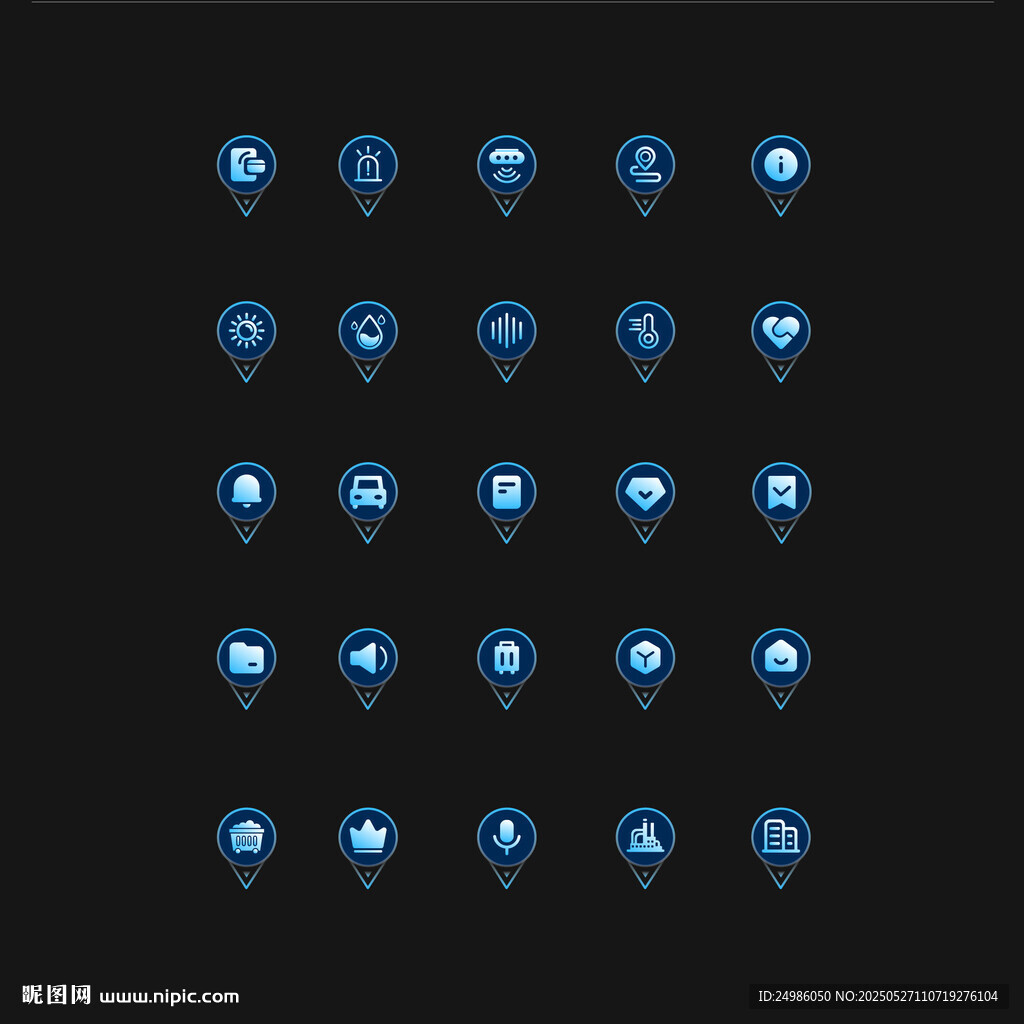 可视化大屏UI图标组件