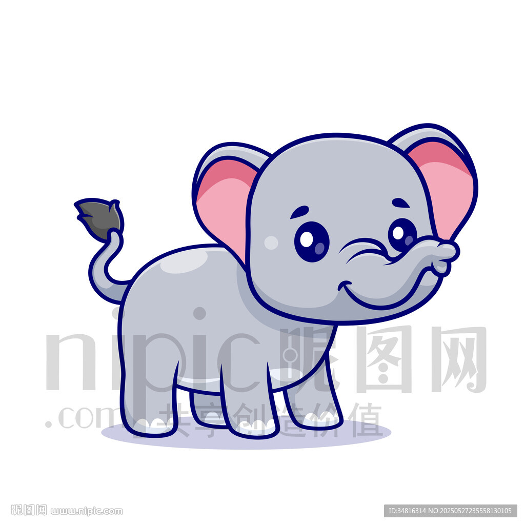 可爱小象卡通形象