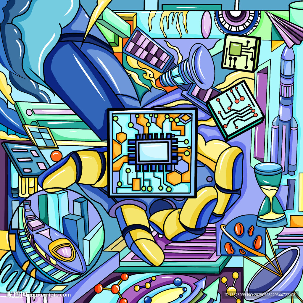 科幻赛博朋克潮流ai人工智能