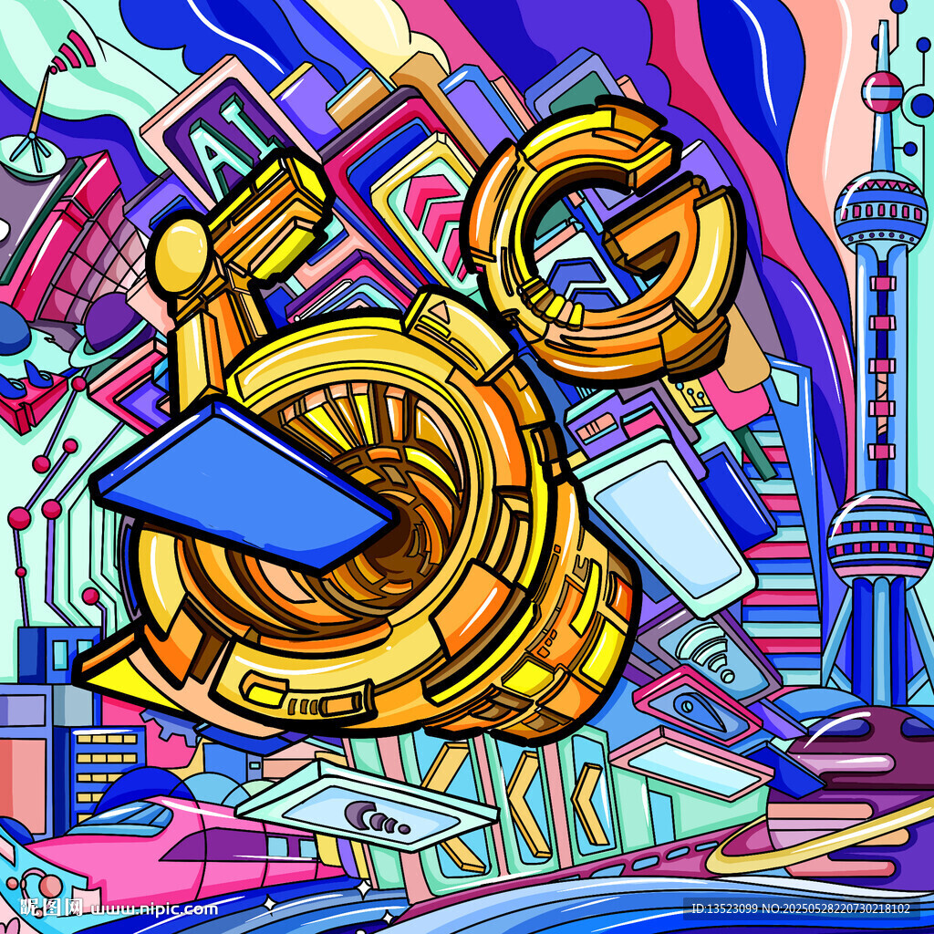 科幻赛博朋克潮流ai人工智能