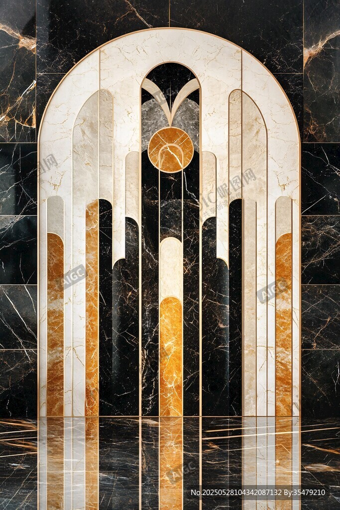 艺术拱门设计 大理石装饰风
