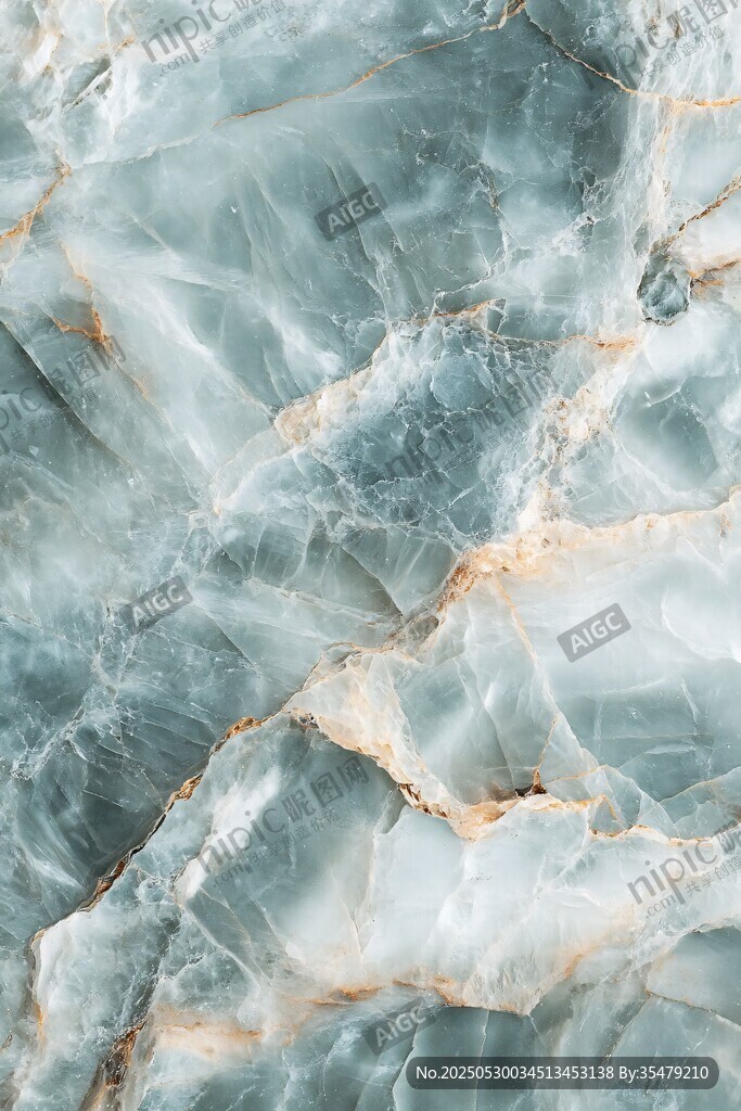 蓝绿大理石纹理图案