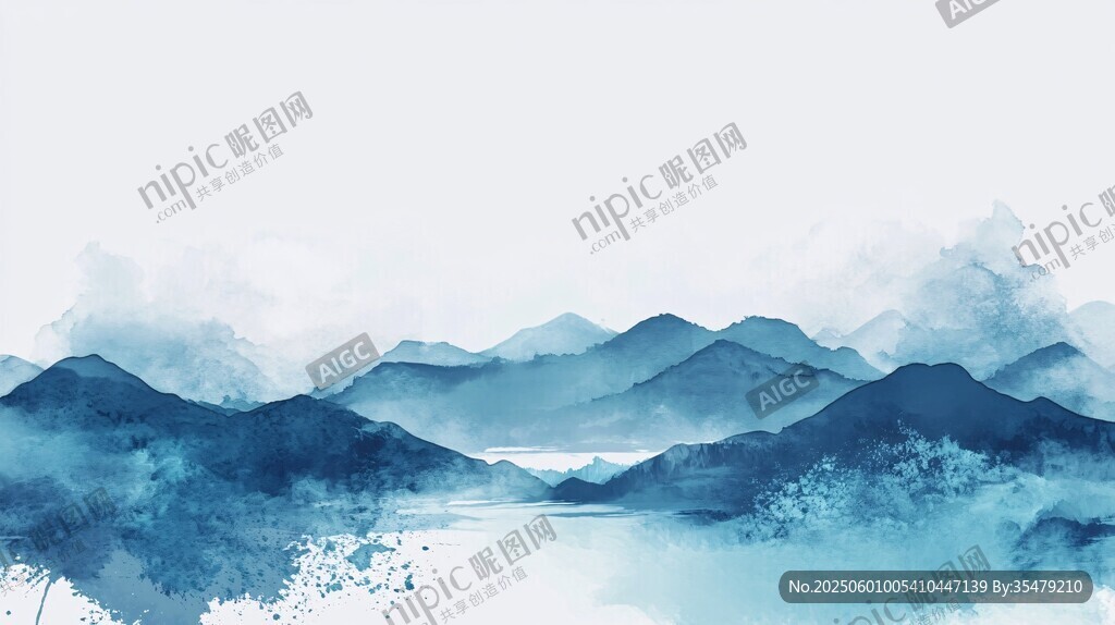 水墨山水意境图