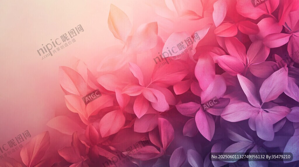 梦幻缤纷花瓣背景图