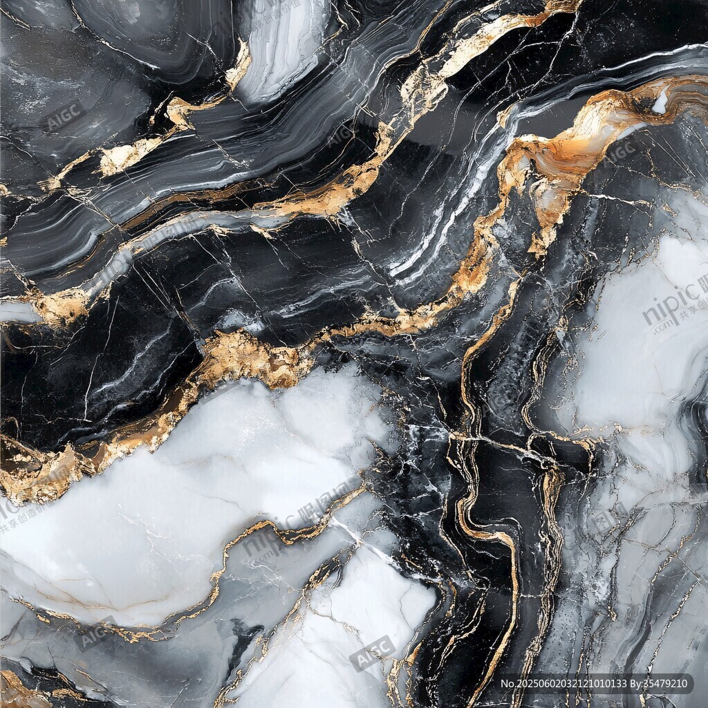 黑金大理石纹理精美图案