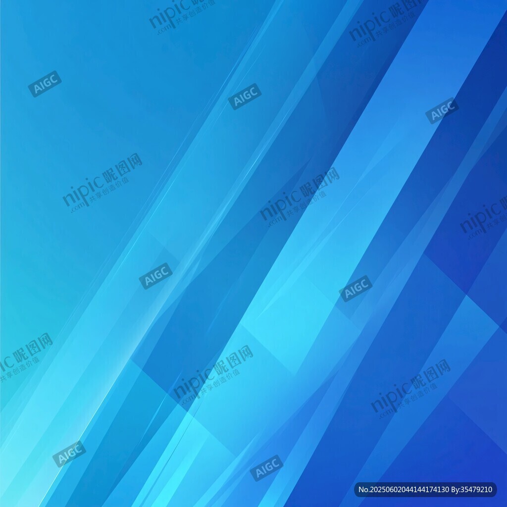 蓝色几何线条抽象背景图