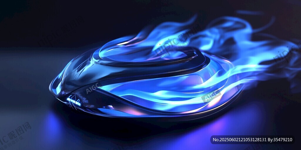 炫酷蓝焰概念车造型设计