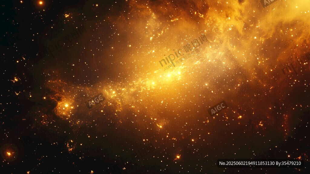 璀璨宇宙星云壮丽景象