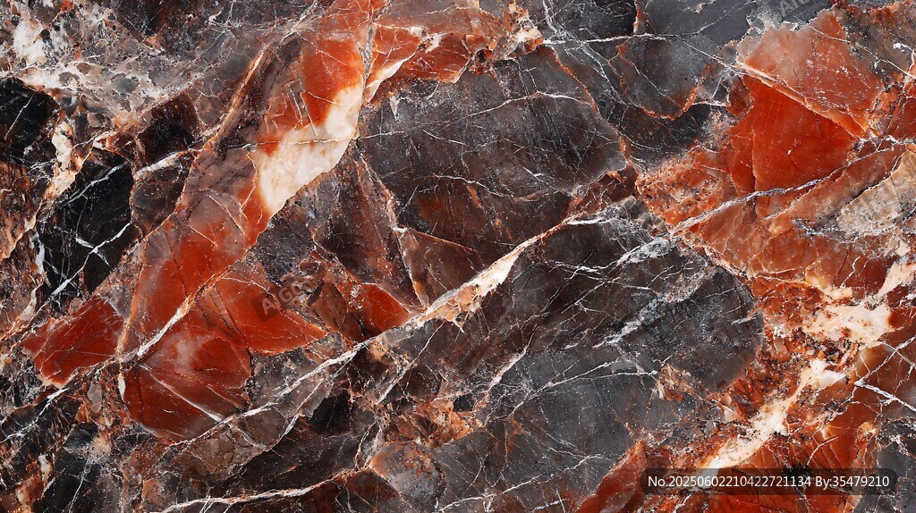 红黑纹理大理石材质特写