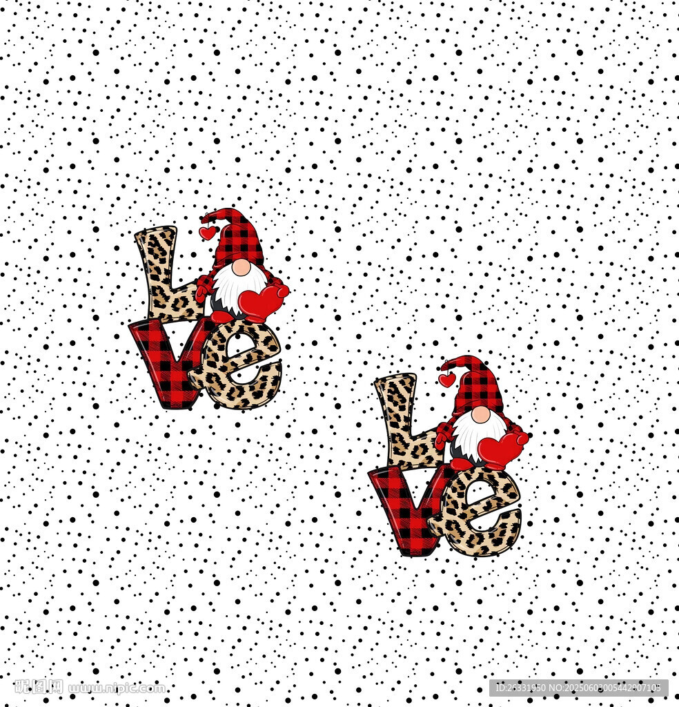 圣诞主题闪亮字母耳环