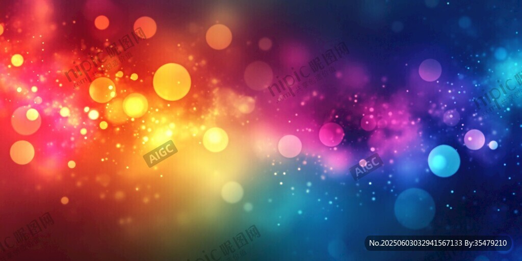 梦幻炫彩光斑背景图