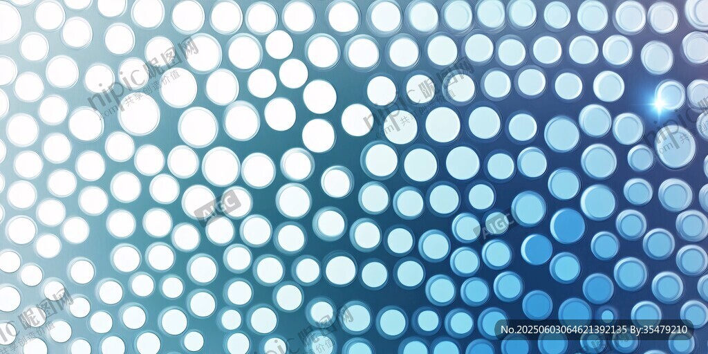梦幻蓝白圆点渐变背景图