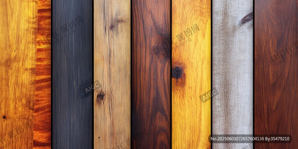 多彩木纹板材展示