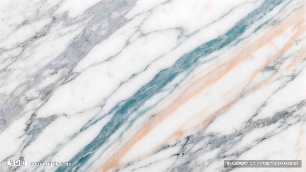 蓝粉白奢石大理石纹理