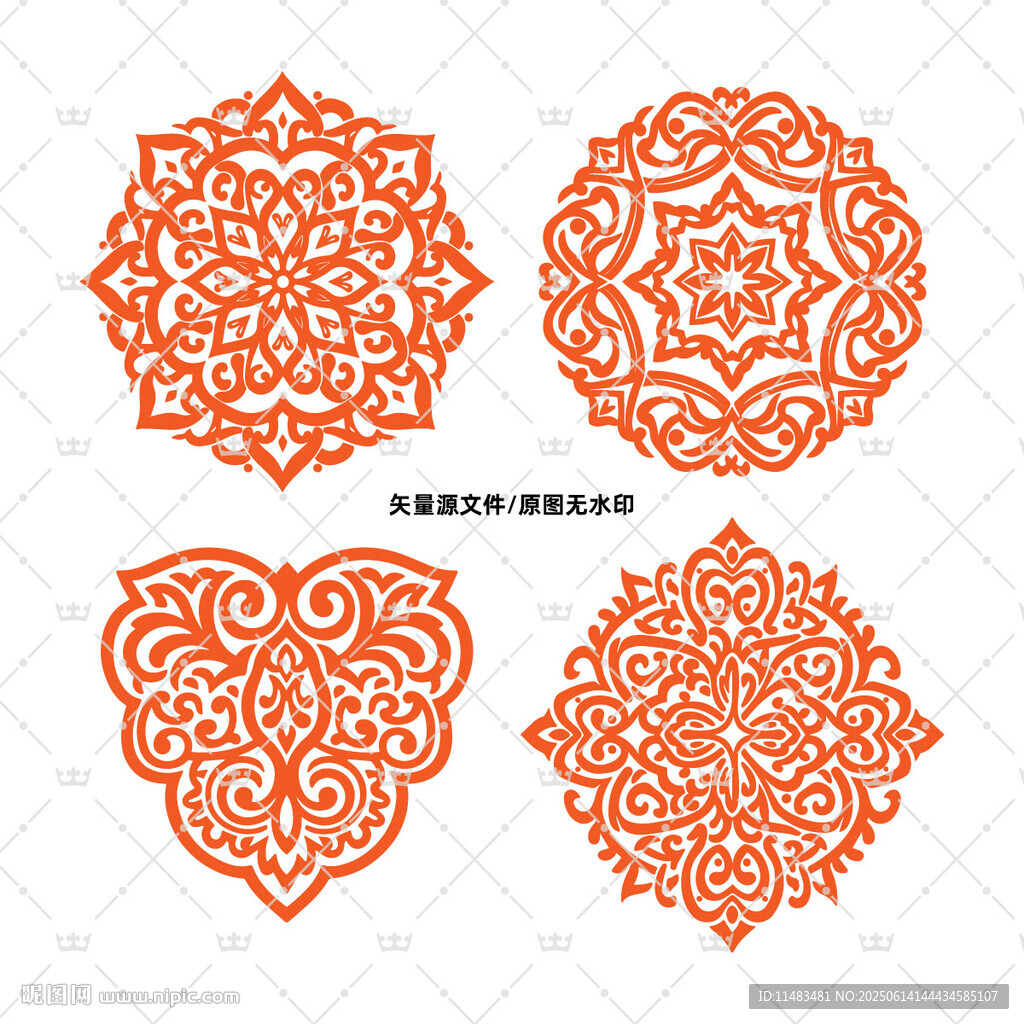 复杂花纹图腾中欧式花纹