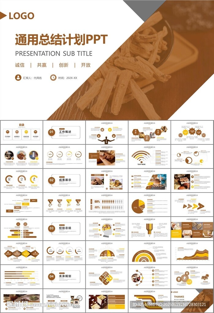 中医中药行业总结计划PPT