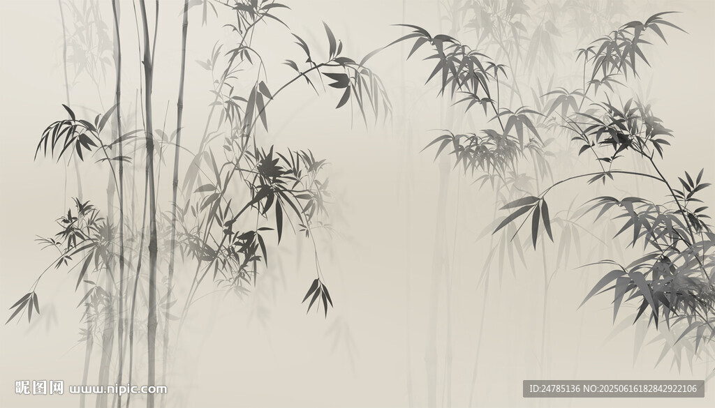 水墨竹子