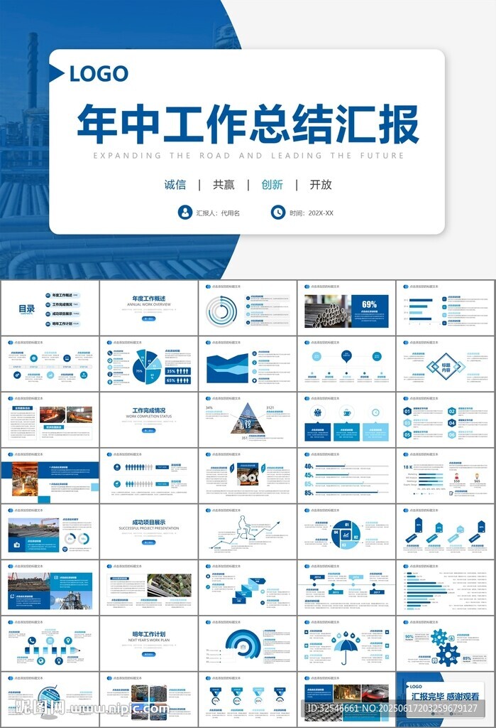 钢铁行业年终总结新年计划ppt