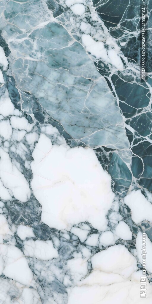 蓝白大理石纹理图案