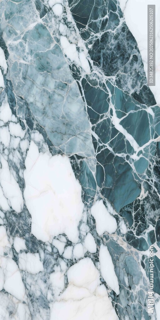 蓝白大理石纹理图案