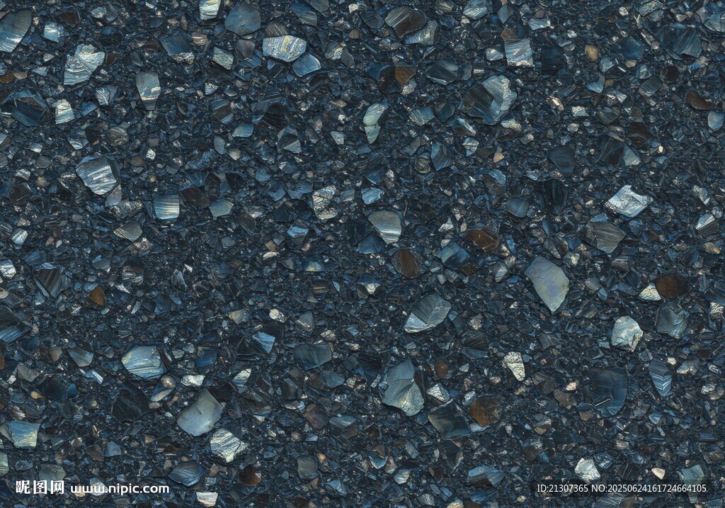 黑色碎石纹理特写