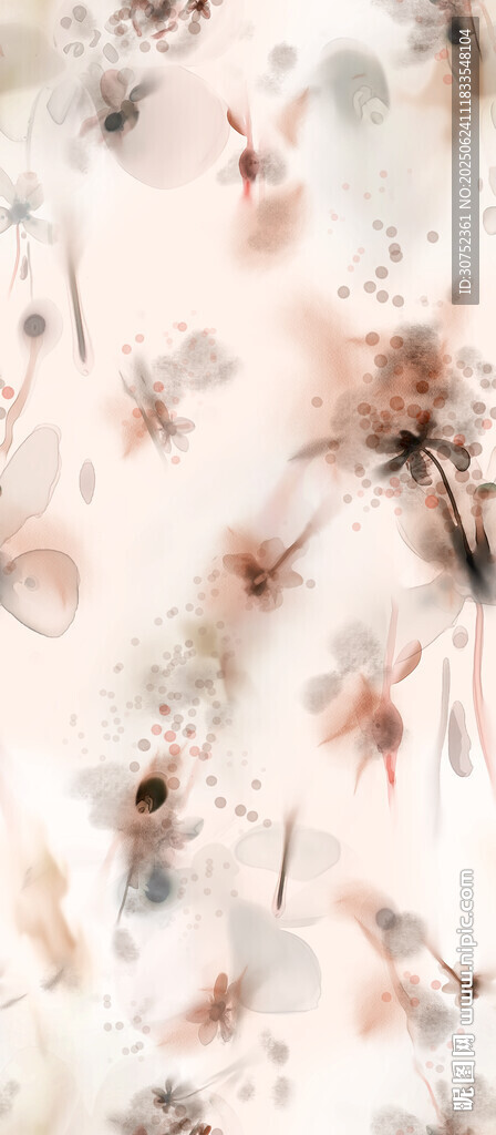 淡雅花卉抽象背景图