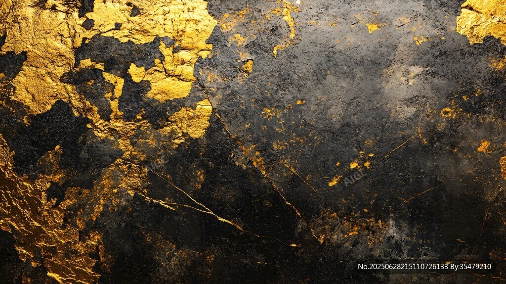 黑金大理石纹理背景图