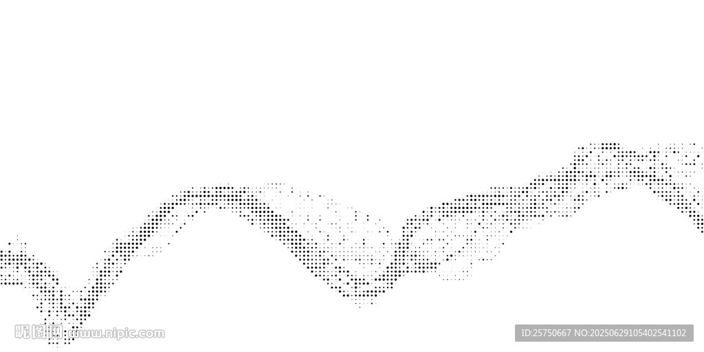 白色波浪线条纹理图案