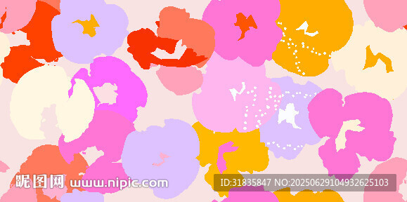 多彩花卉图案背景