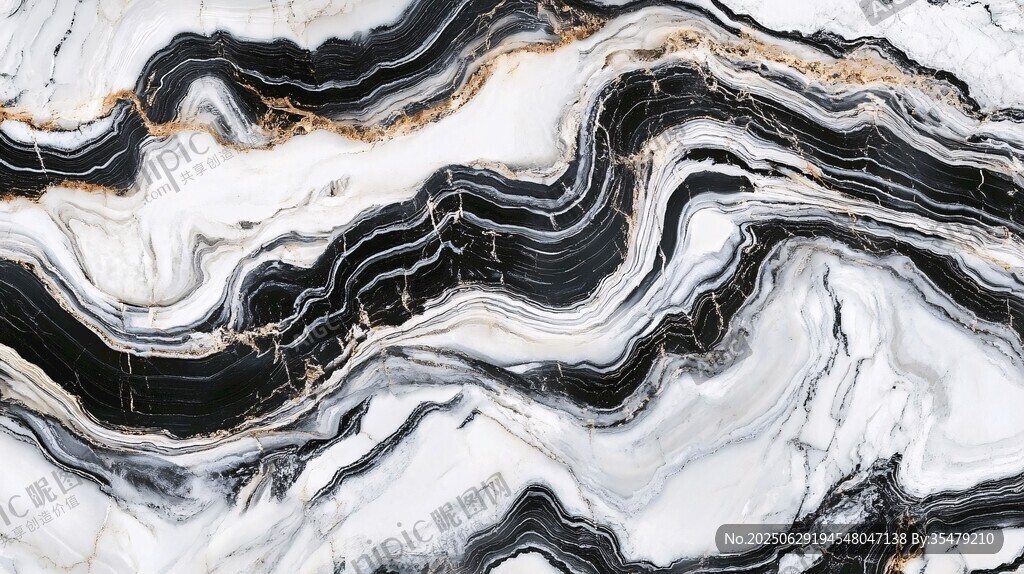 黑白大理石纹理艺术图案