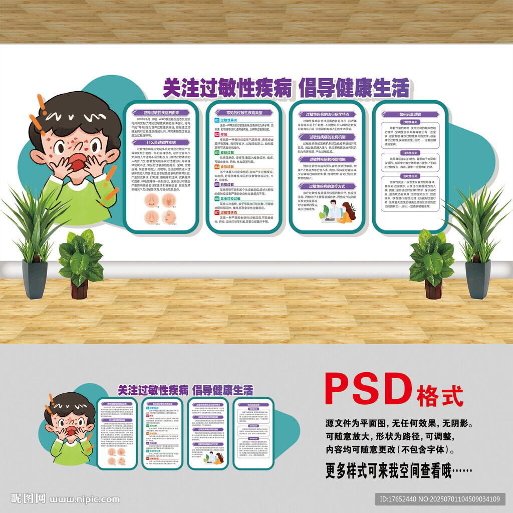 过敏性疾病文化墙