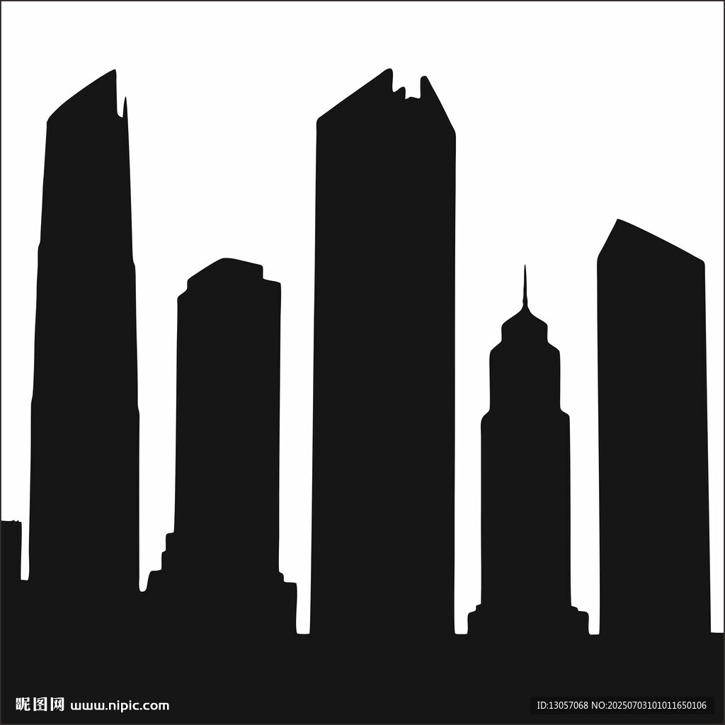 城市建筑剪影
