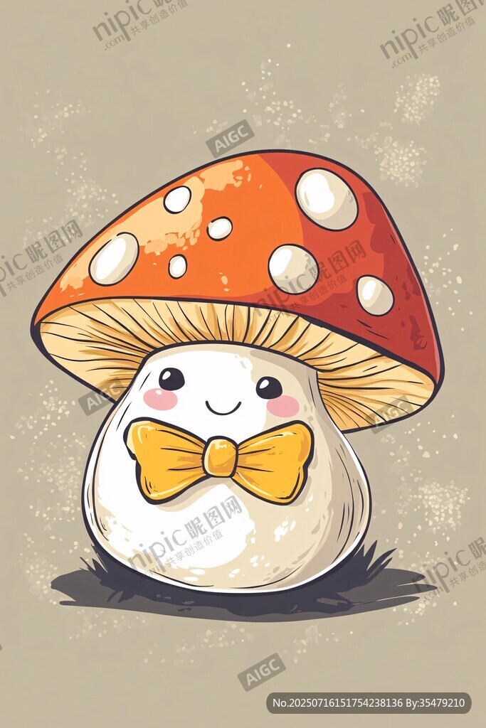 可爱蘑菇小精灵