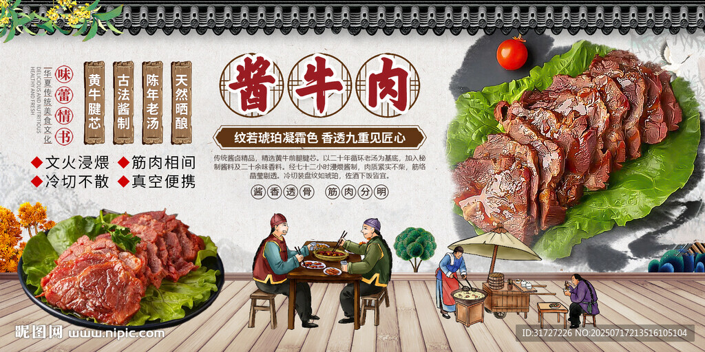 酱牛肉展板