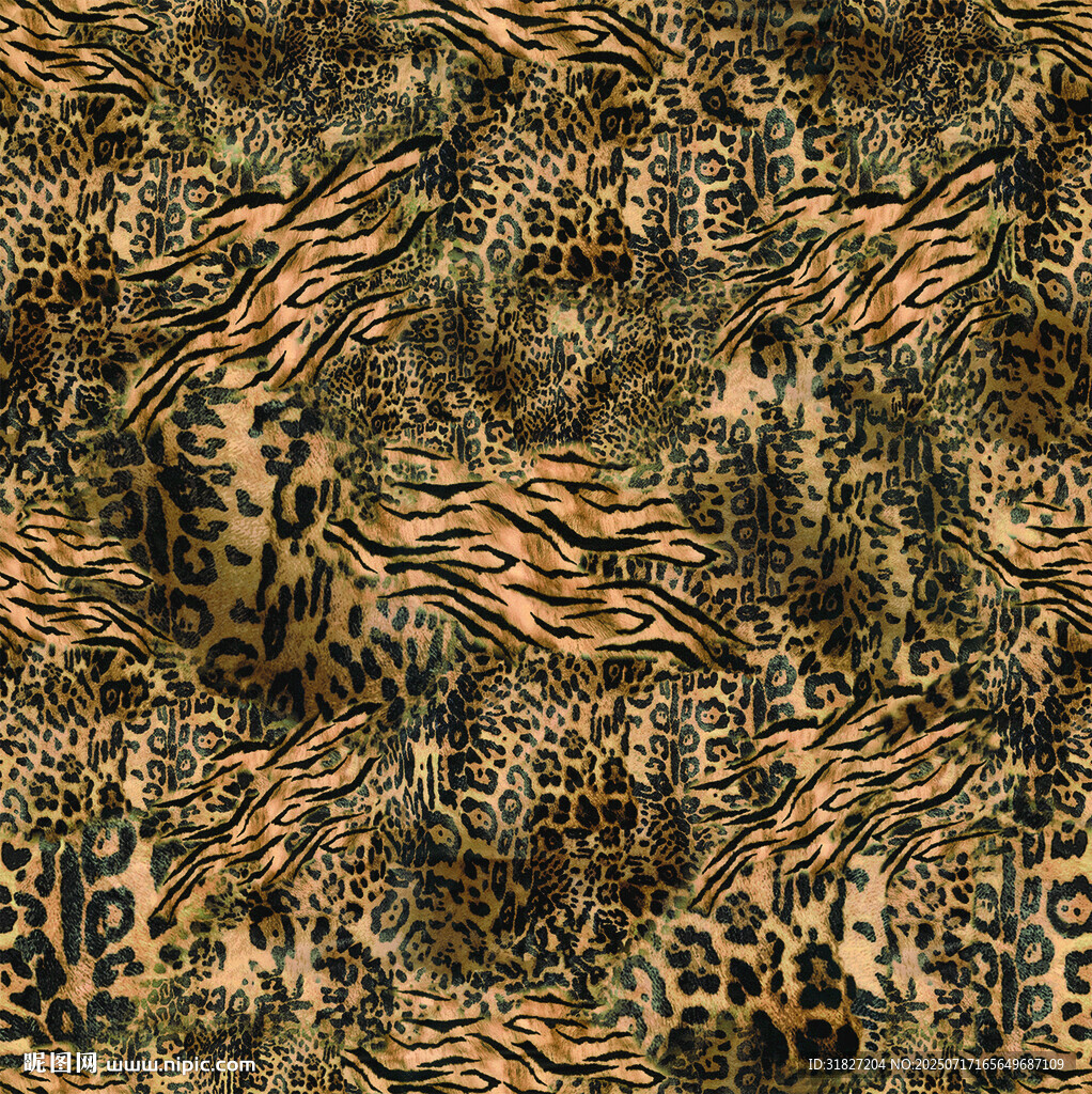 豹纹图案纹理背景