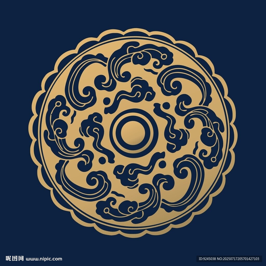 汉唐风格传统云纹传统图案