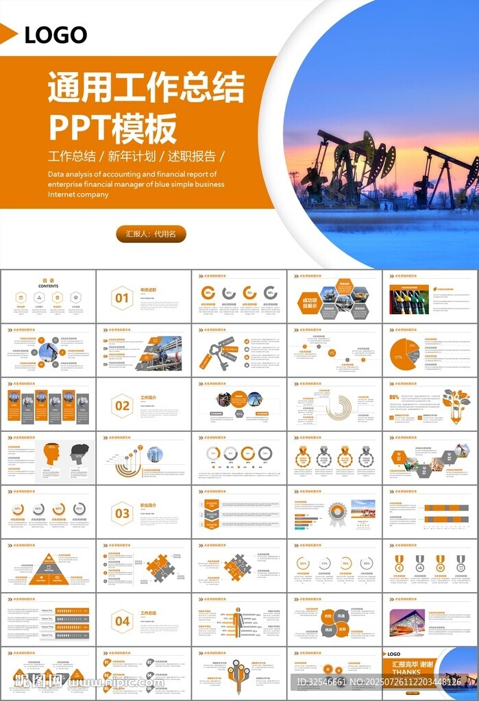 石油化工行业作总结汇报PPT