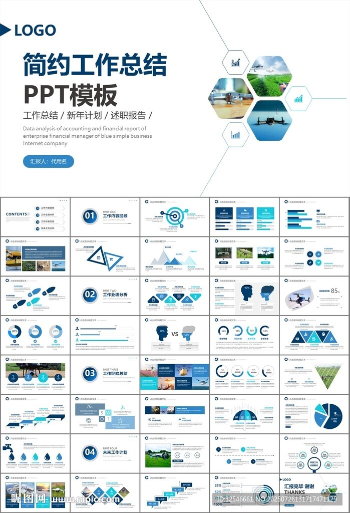 无人机行业工作总结汇报PPT