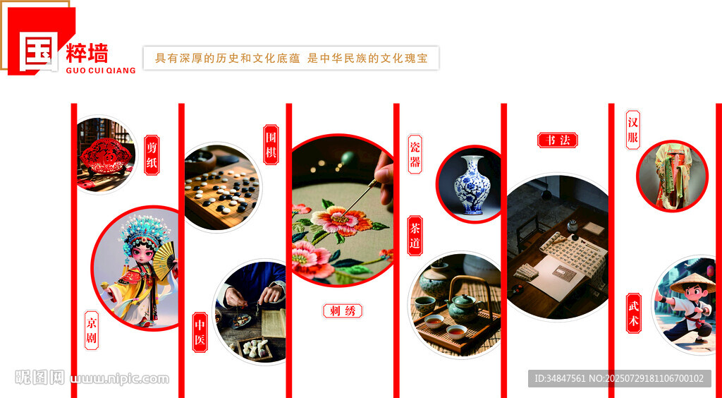 十大国粹文化墙