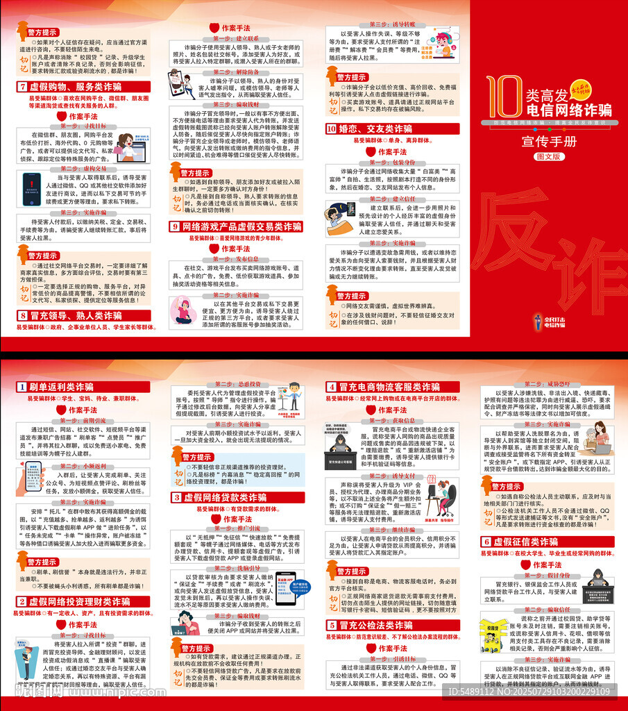 电信诈骗折页