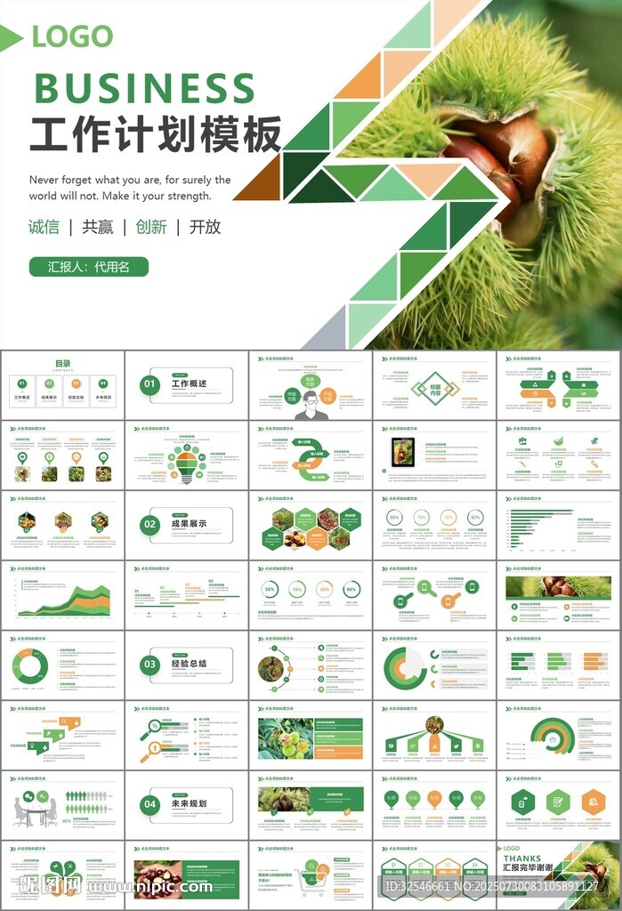 营养美食美味板栗种植宣传PPT