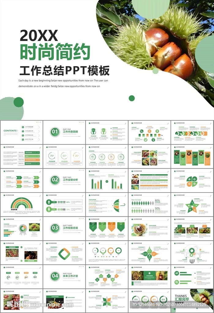 营养美食美味板栗种植宣传PPT