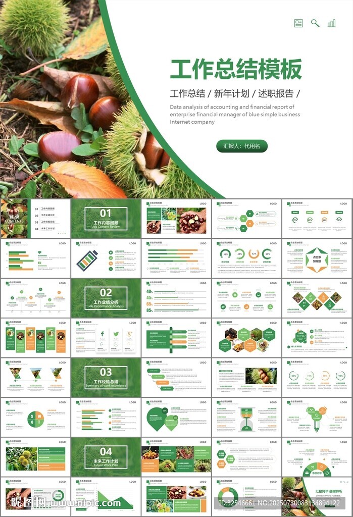 营养美食美味板栗种植宣传PPT