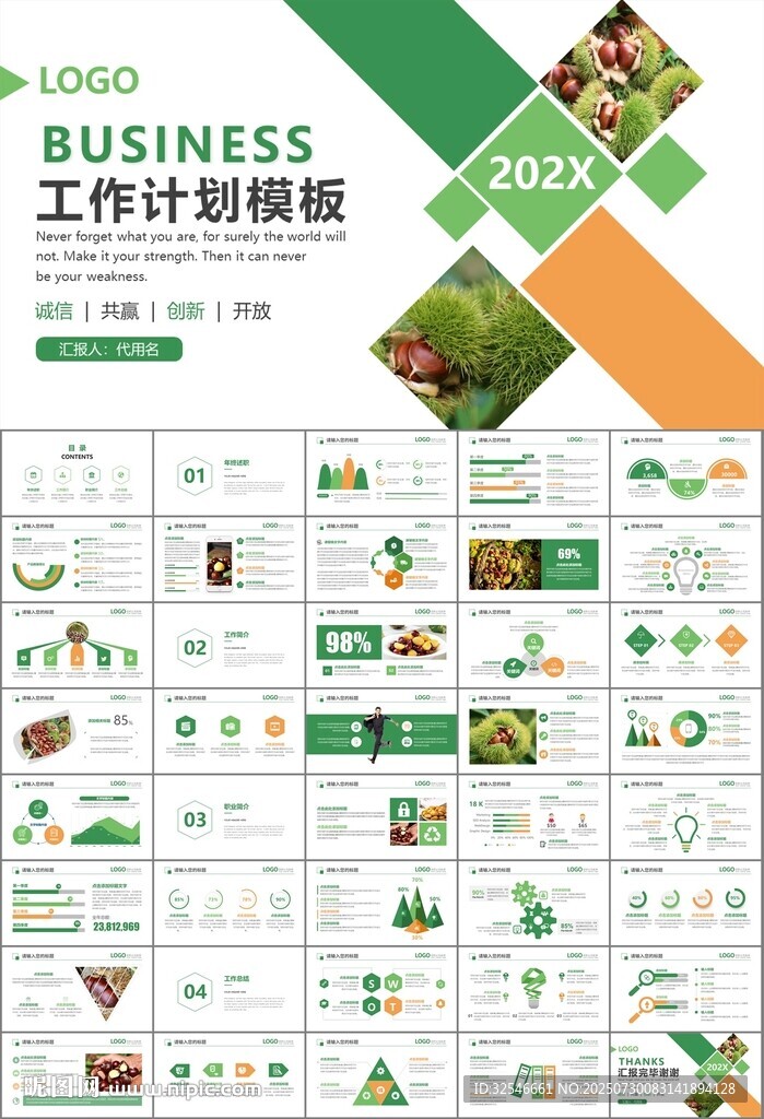 营养美食美味板栗种植宣传PPT