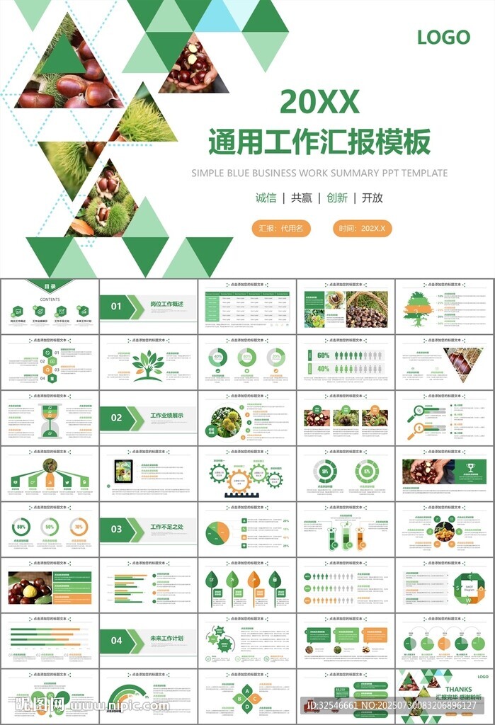 营养美食美味板栗种植宣传PPT