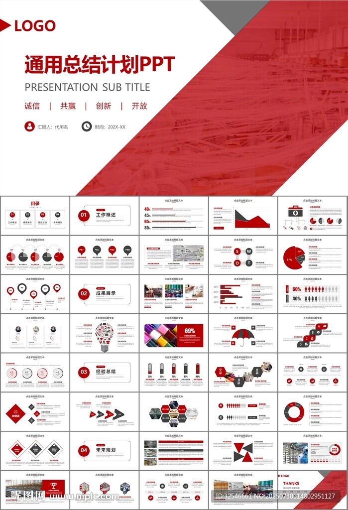 纺织行业总结计划工作汇报PPT